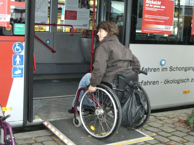 Fahrt in den Bus